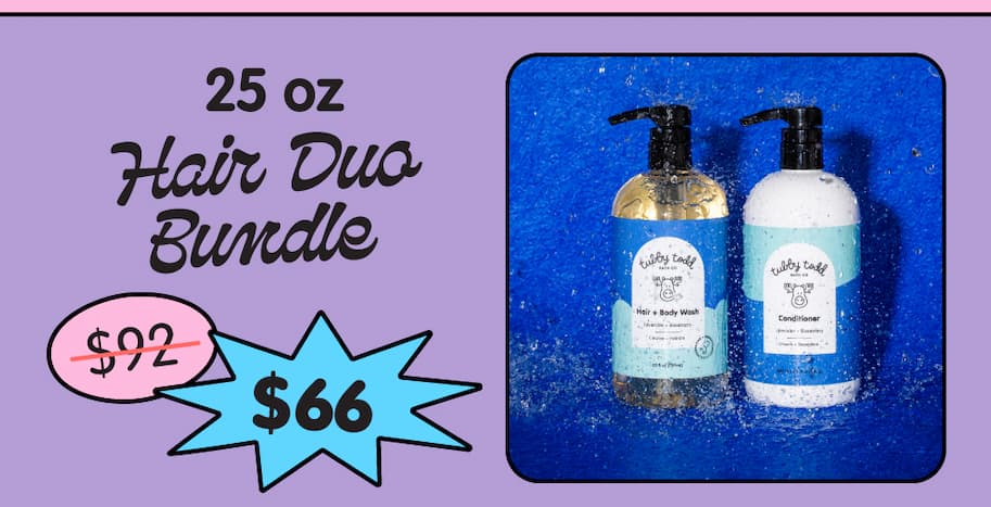 25 oz Hair Duo Bundle featuring Hair + Body Wash and Conditioner on sale for $66, down from $92.