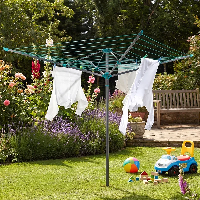 50M rotary airer in garden
