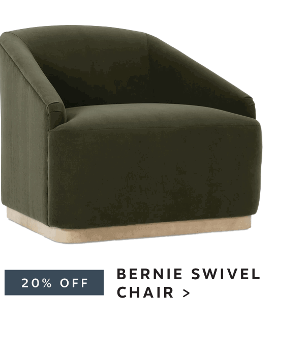 Bernie Swivel Chair | 20% off 