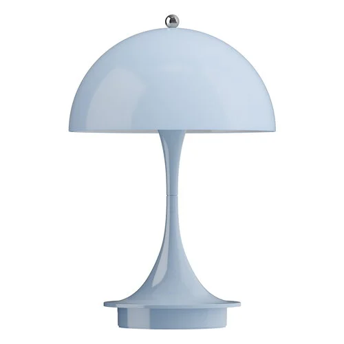 Lampada da tavolo Panthella 160 Portable V3, opale - blu pallido
