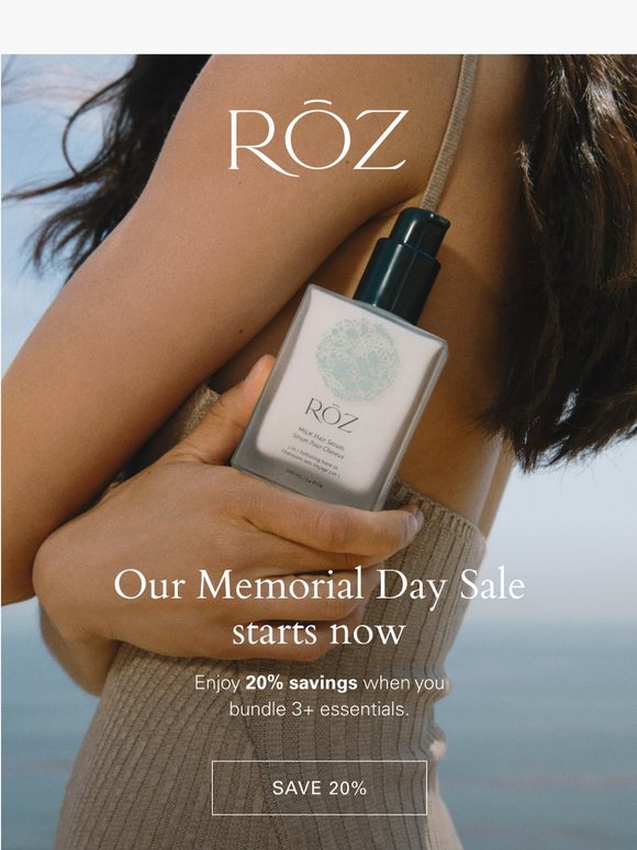 20% Savings when you bundle 3 essentials 🤍