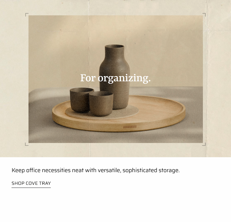 Keep office necessities neat with versatile, sophisticated storage.