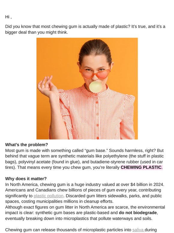 🫢 Chewing Gum’s Dirty Secret!