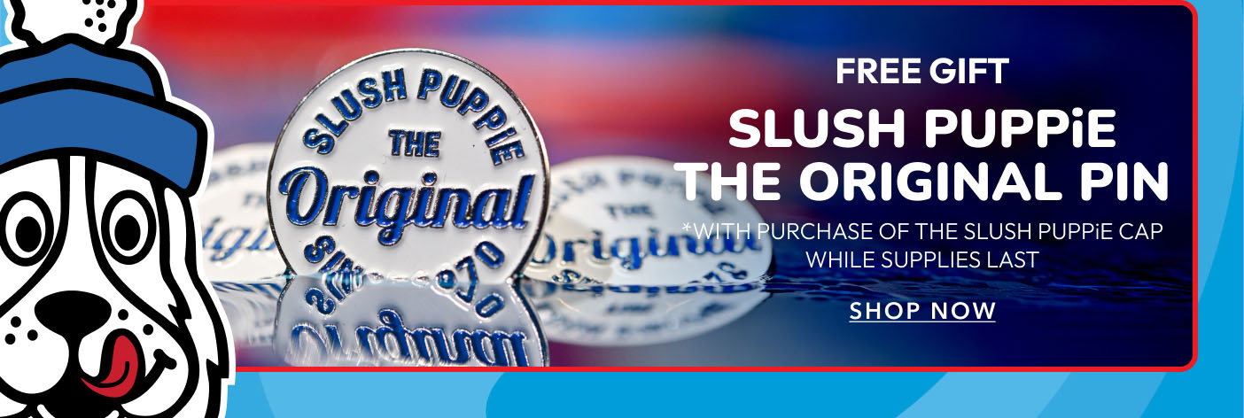 Free Gift Slush Puppie The Original Pin *with purchase of the Slush Puppie cap while supplies last Shop now