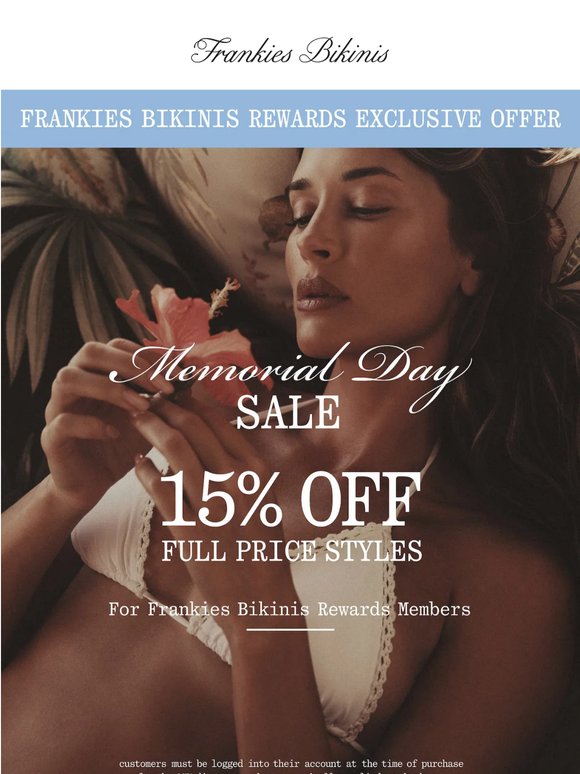 EXCLUSIVE OFFER: 15% Off