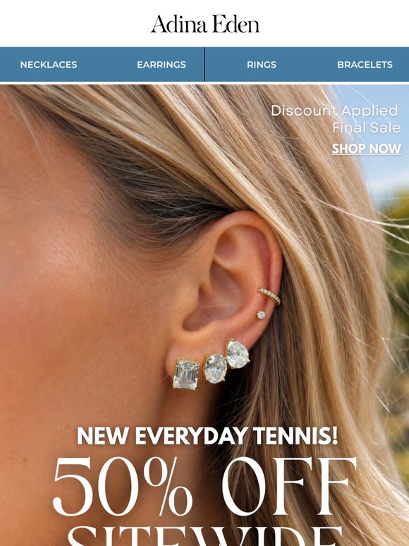 50% OFF EVERYDAY TENNIS 💎