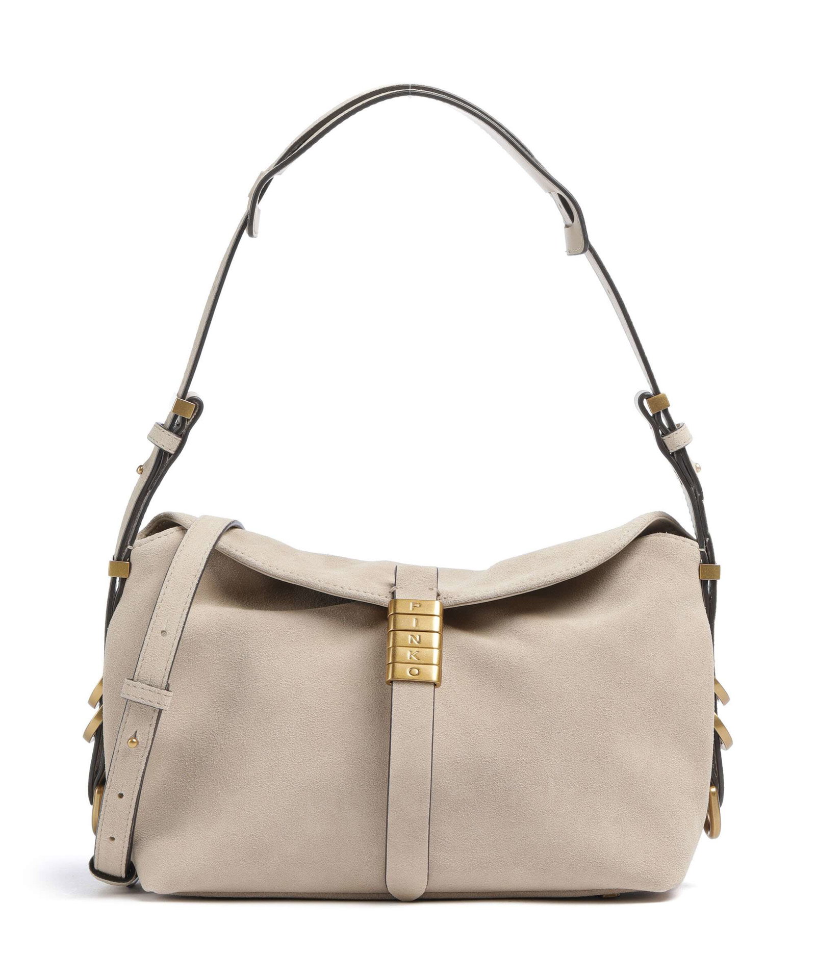 Pinko Saddle Horizontal Mini Shoulder bag brushed cow leather