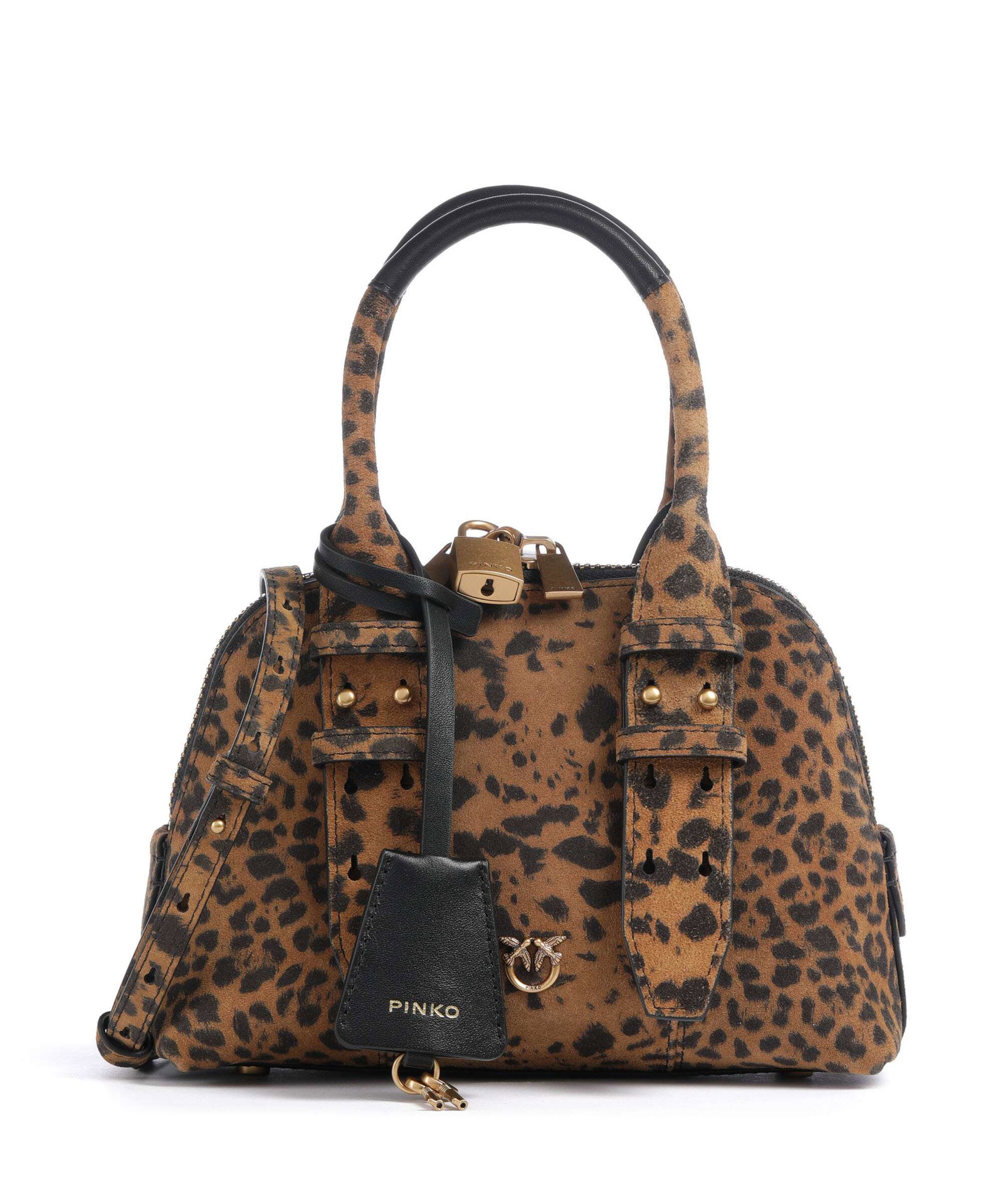 Pinko Bowling Mini Handbag brushed leather