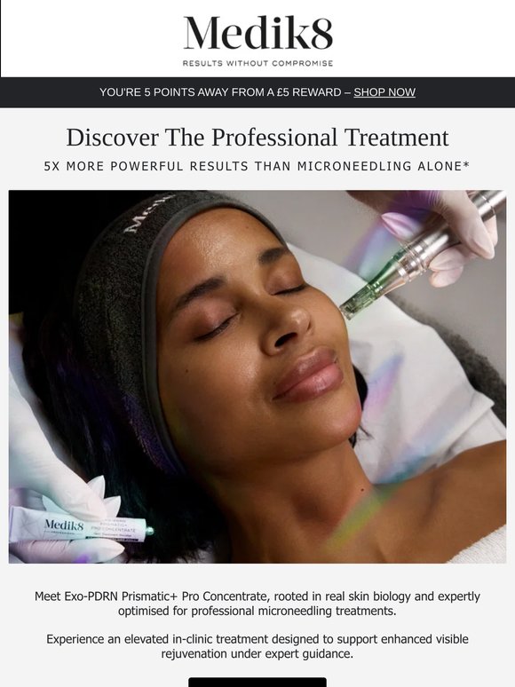 5x more powerful than microneedling alone*