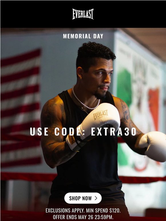 30% Off For Memorial Day Weekend