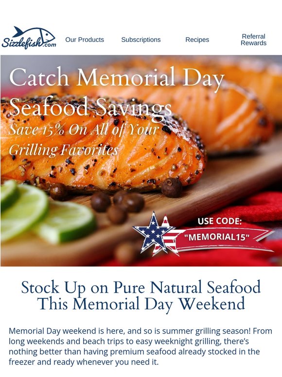 Catch Memorial Day Seafood Savings!