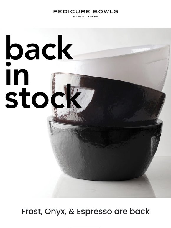 Back in Stock 📣