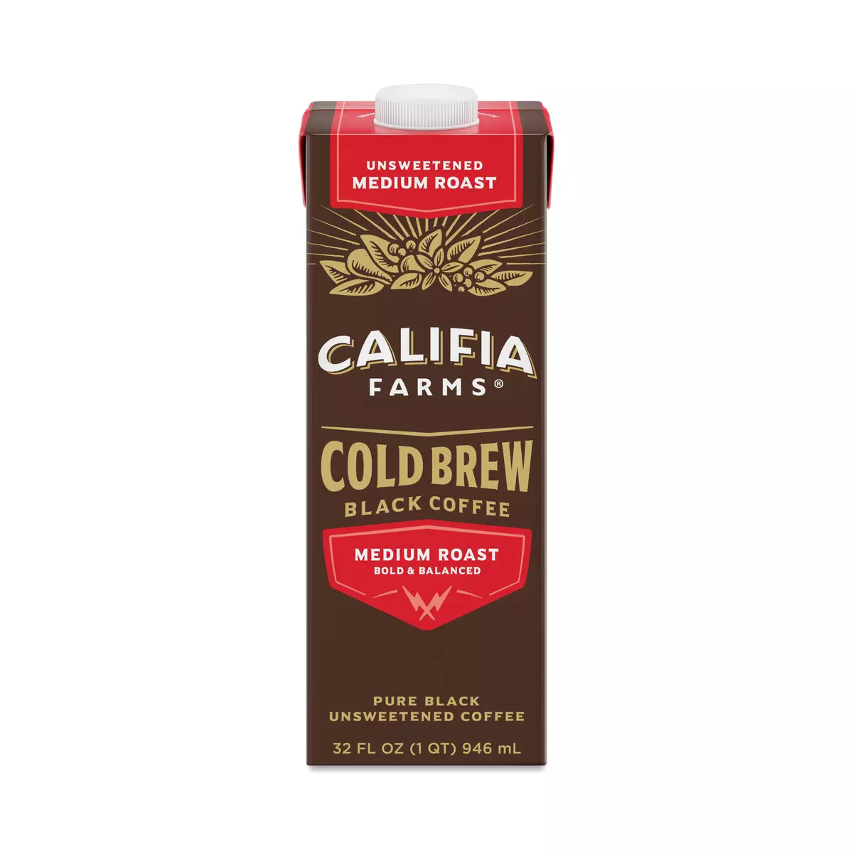 Califia Farms Medium Roast Cold Brew Black Coffee