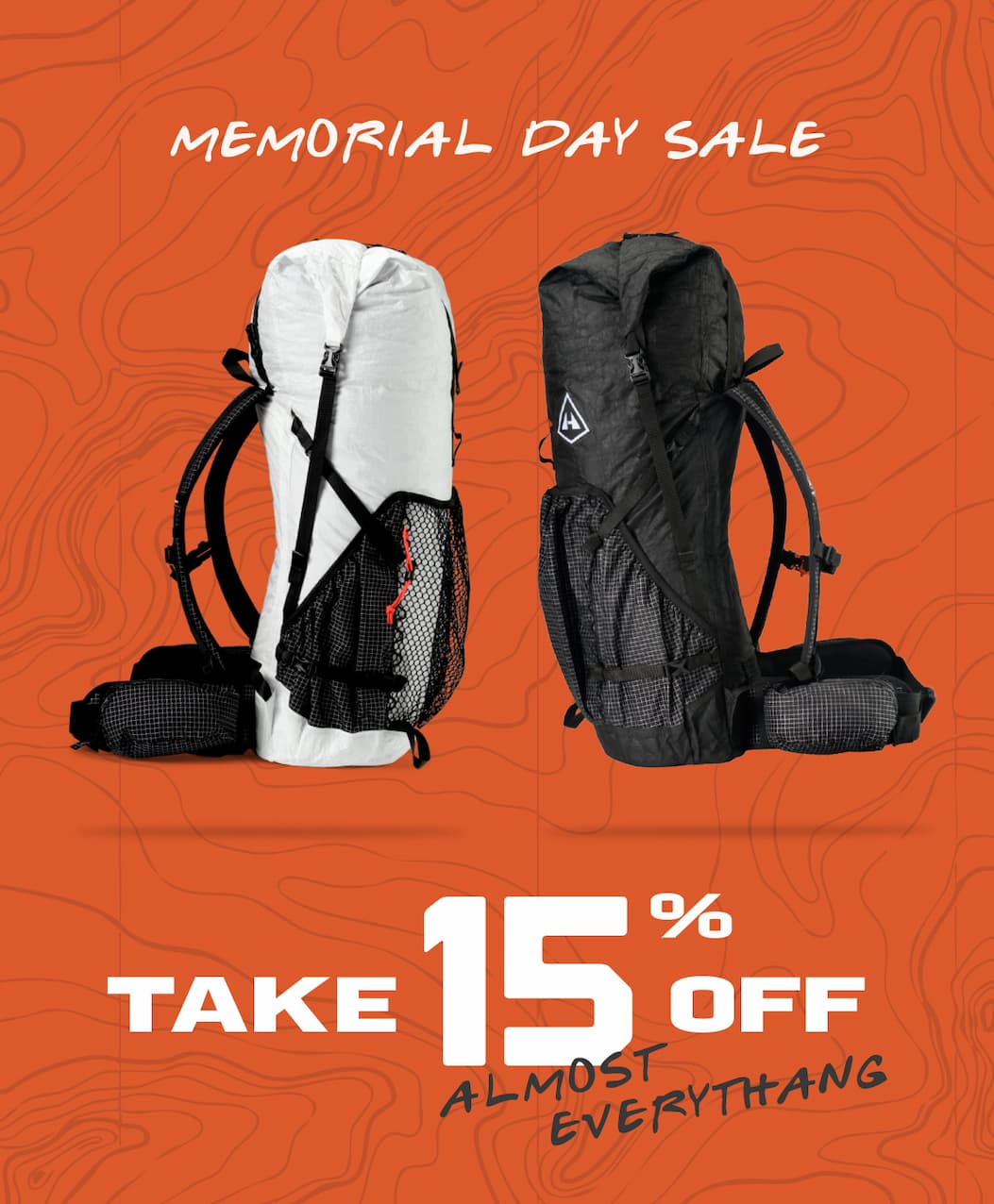 Memorial Day Sale. Take 15% Off Almost EVERYTHANG