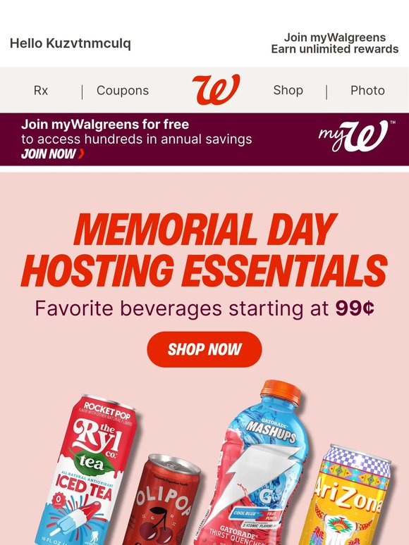 Cool Drinks, Hot Deals for Memorial Day