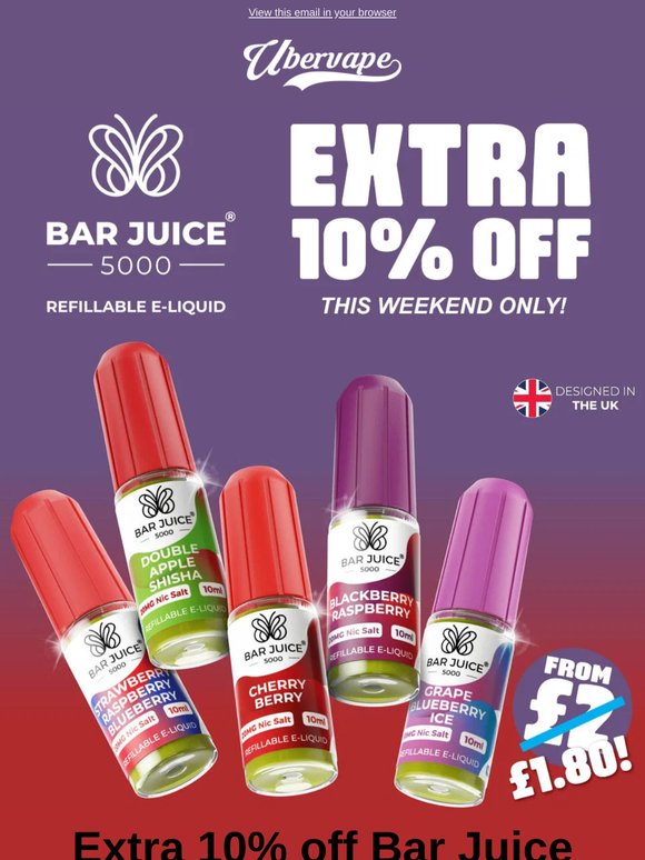 Flash Sale: £1.80 - Bar Juice 5000