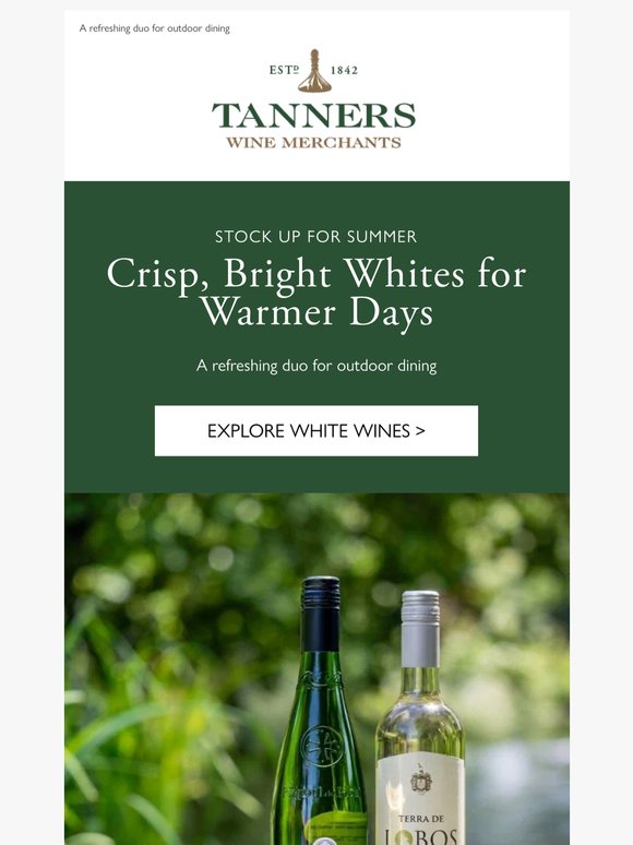 Crisp, Bright Whites for Warmer Days