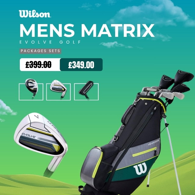 Wilson Mens Matrix Evolve Golf Package Set (Steel/Graphite)