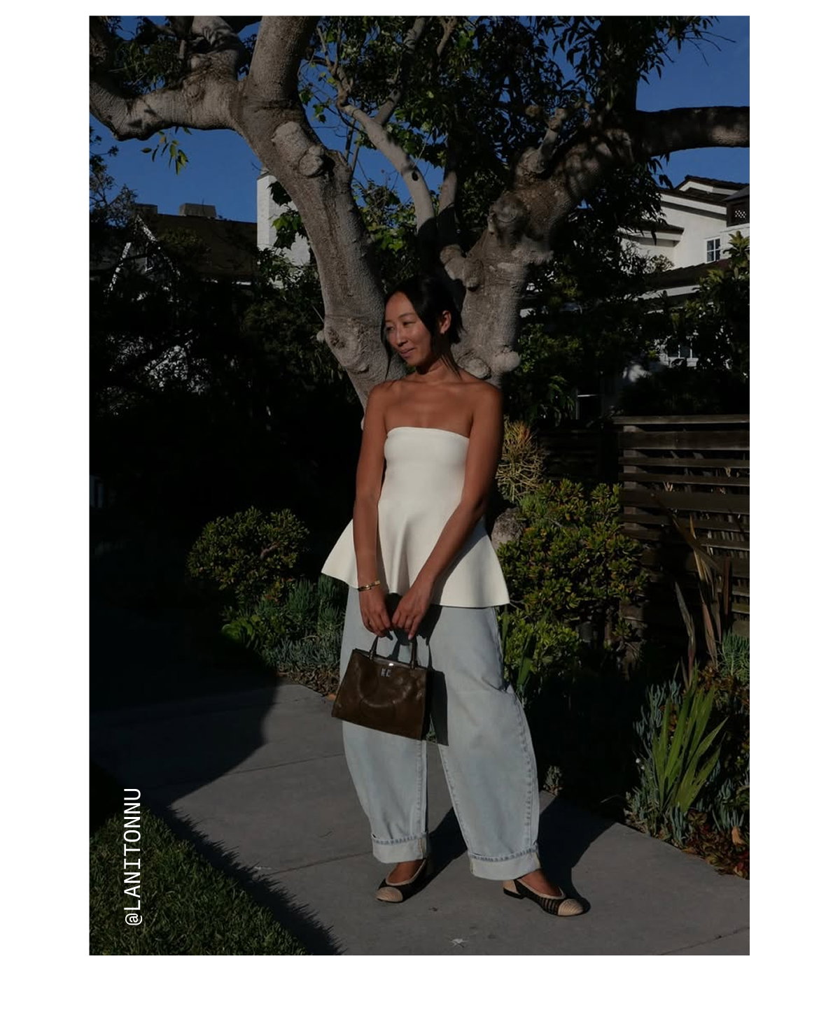 AMY KNITTED BANDEAU PEPLUM TOP