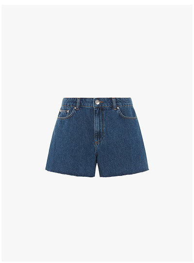 IDEAL DENIM FRAYED SHORT 