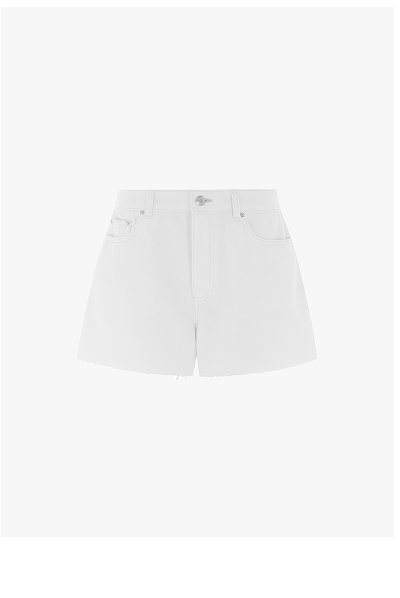 IDEAL FRAYED DENIM SHORTS