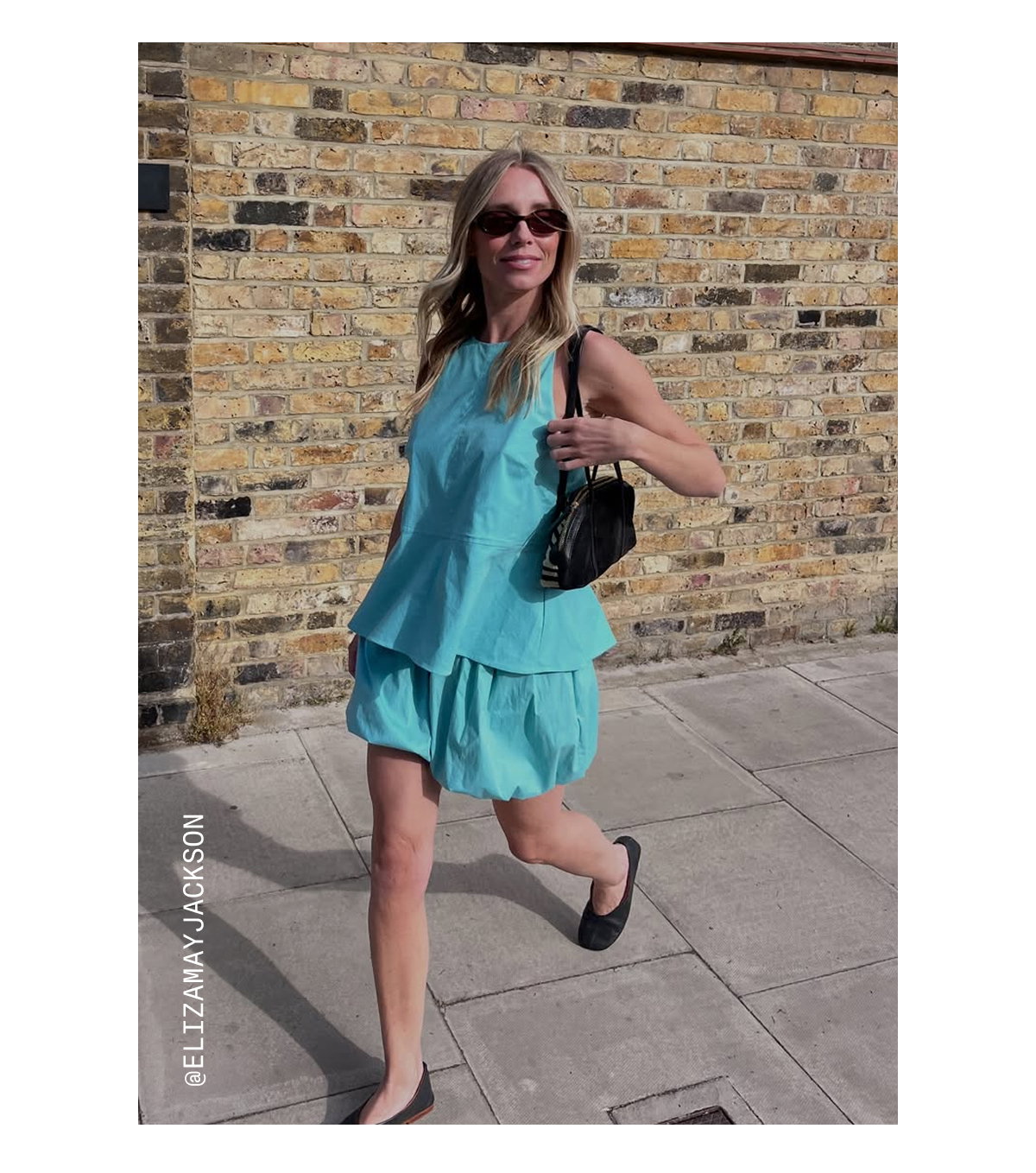 CARLOS POPLIN PEPLUM TOP