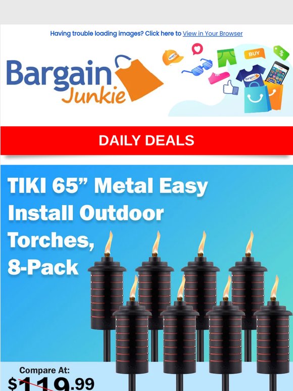 On Sale - TIKI Torches, LG Air Conditioners, Margarita Machines, & More!
