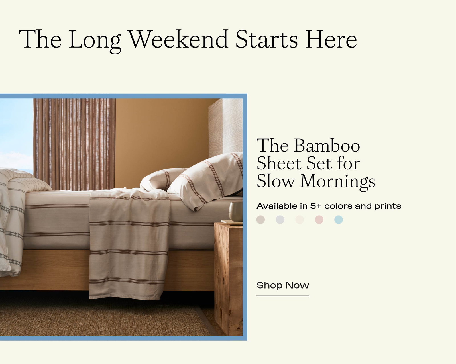 SHOP THE BAMBOO SHEET SET