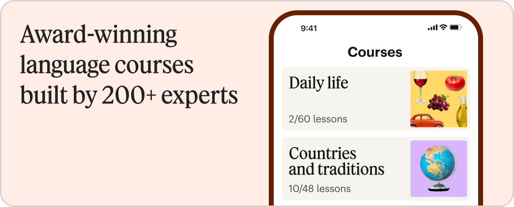 Award-winning language courses built by 200+ experts