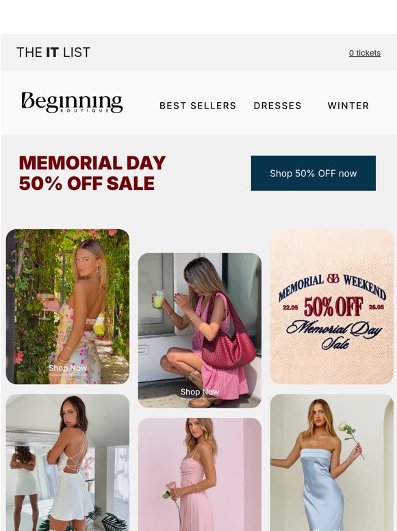 The dresses on every FYP - 50% OFF!