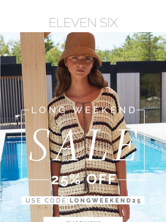 THE LONG WEEKEND SALE IS HEATING UP...