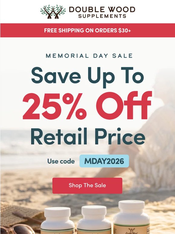 Memorial Day savings start now.
