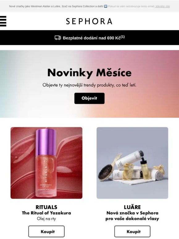 —, novinky měsíce ✨ Buďte první, kdo je zkusí