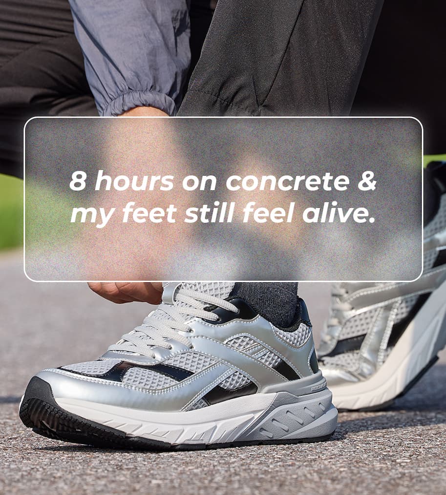 8 hours on concrete & my feet still feel alive.