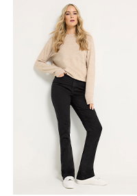 Black Bootcut Denim Jeans
