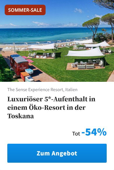 Luxuriöser 5*-Aufenthalt in einem Öko-Resort in der Toskana