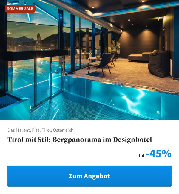 Tirol mit Stil: Bergpanorama im Designhotel