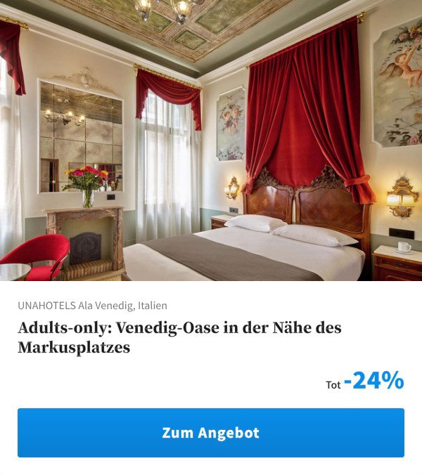Adults-only: Venedig-Oase in der Nähe des Markusplatzes
