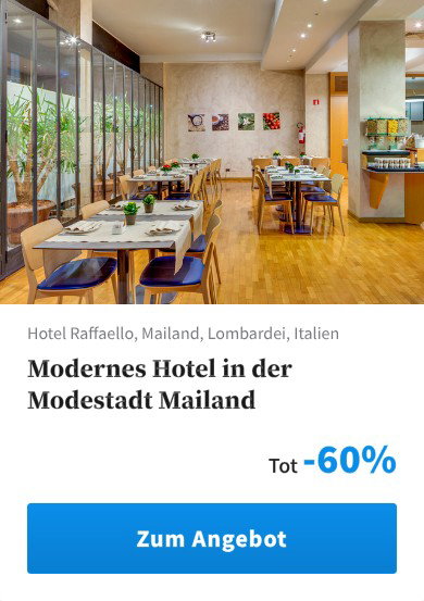 Modernes Hotel in der Modestadt Mailand