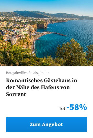Romantisches Gästehaus in der Nähe des Hafens von Sorrent