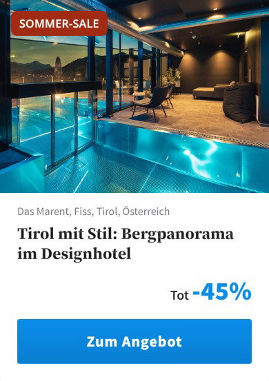 Tirol mit Stil: Bergpanorama im Designhotel