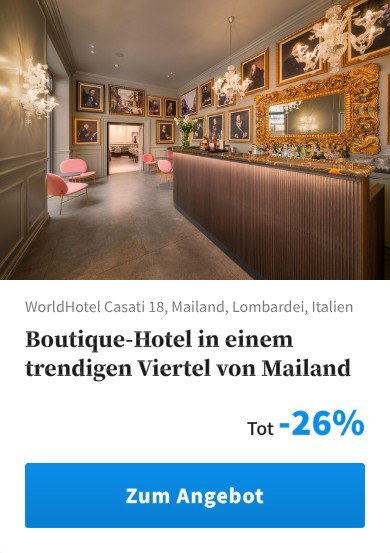Boutique-Hotel in einem trendigen Viertel von Mailand