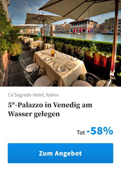 5*-Palazzo in Venedig am Wasser gelegen