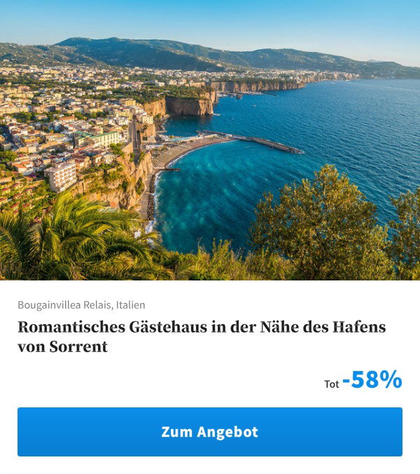 Romantisches Gästehaus in der Nähe des Hafens von Sorrent