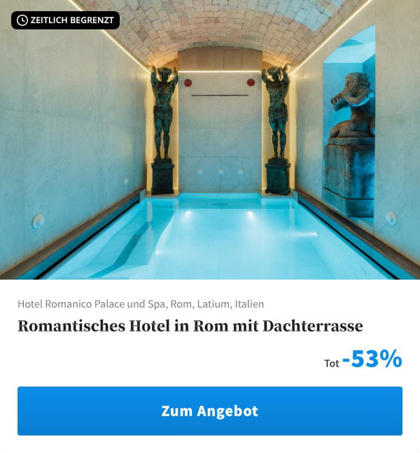 Romantisches Hotel in Rom mit Dachterrasse