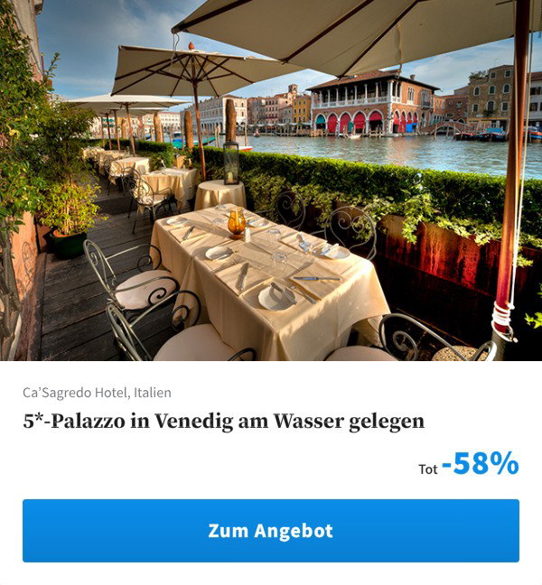 5*-Palazzo in Venedig am Wasser gelegen