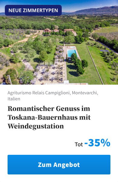 Romantischer Genuss im Toskana-Bauernhaus mit Weindegustation