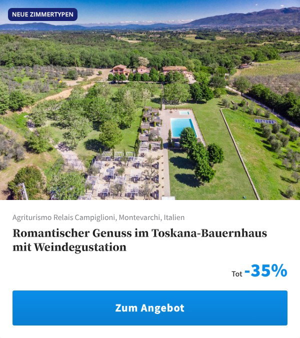 Romantischer Genuss im Toskana-Bauernhaus mit Weindegustation