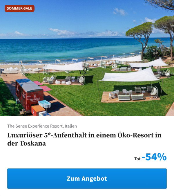 Luxuriöser 5*-Aufenthalt in einem Öko-Resort in der Toskana