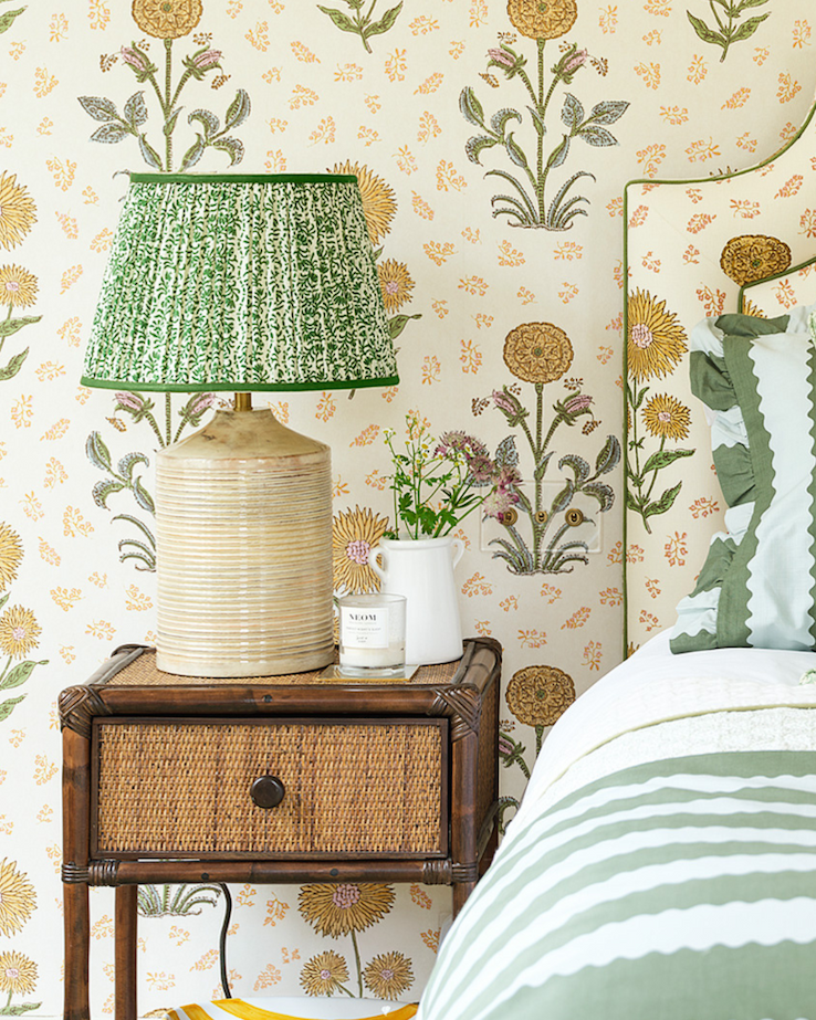 smaller averie table lamp in natural whitewash